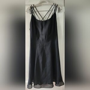 NWT Black Crisscross Strap Mini Dress size:XL